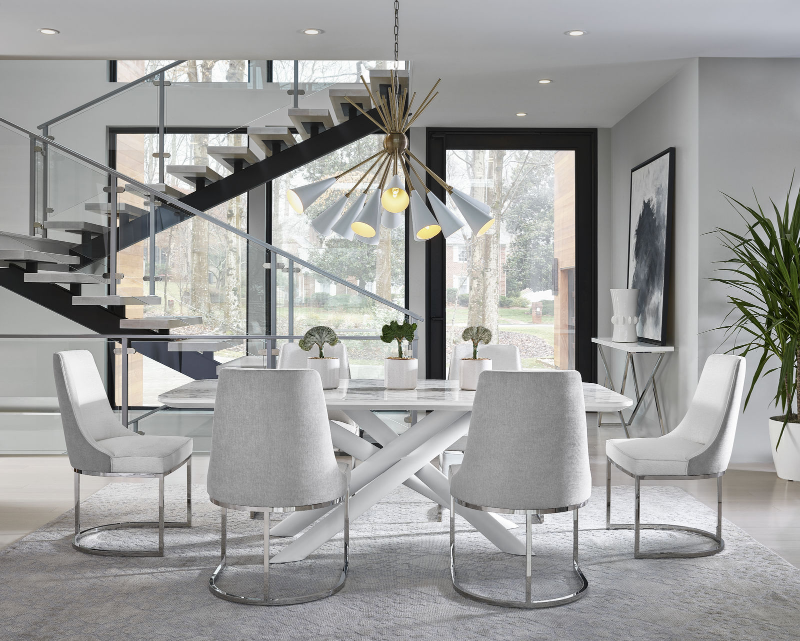 Dining room table and four chairs