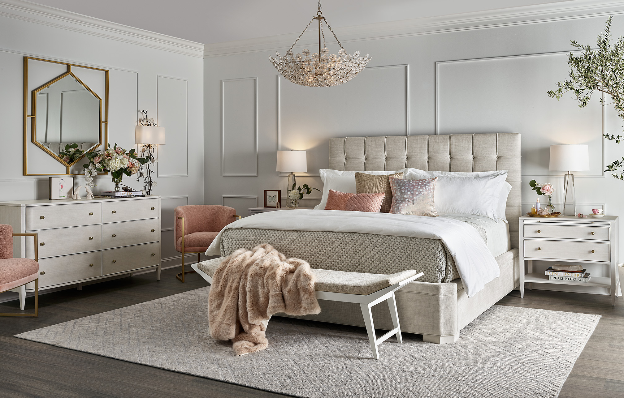 Image of a bed from the Miranda Kerr Home collection