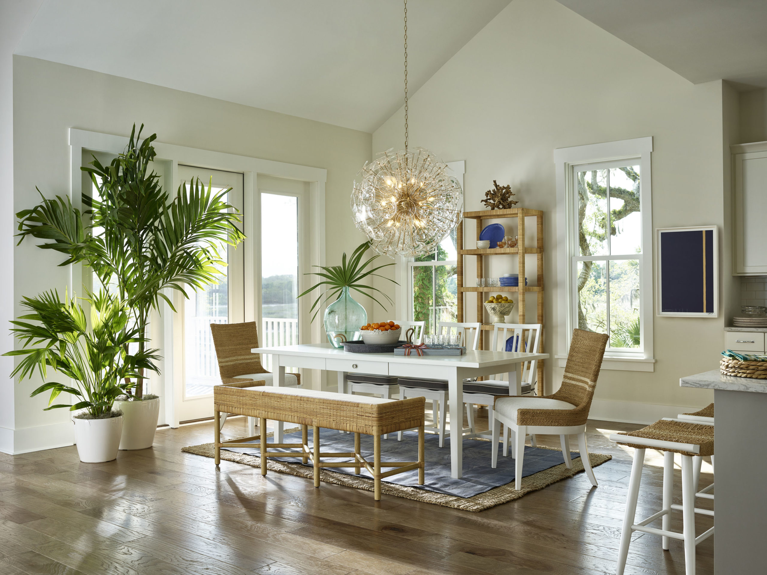 coastal style dining room